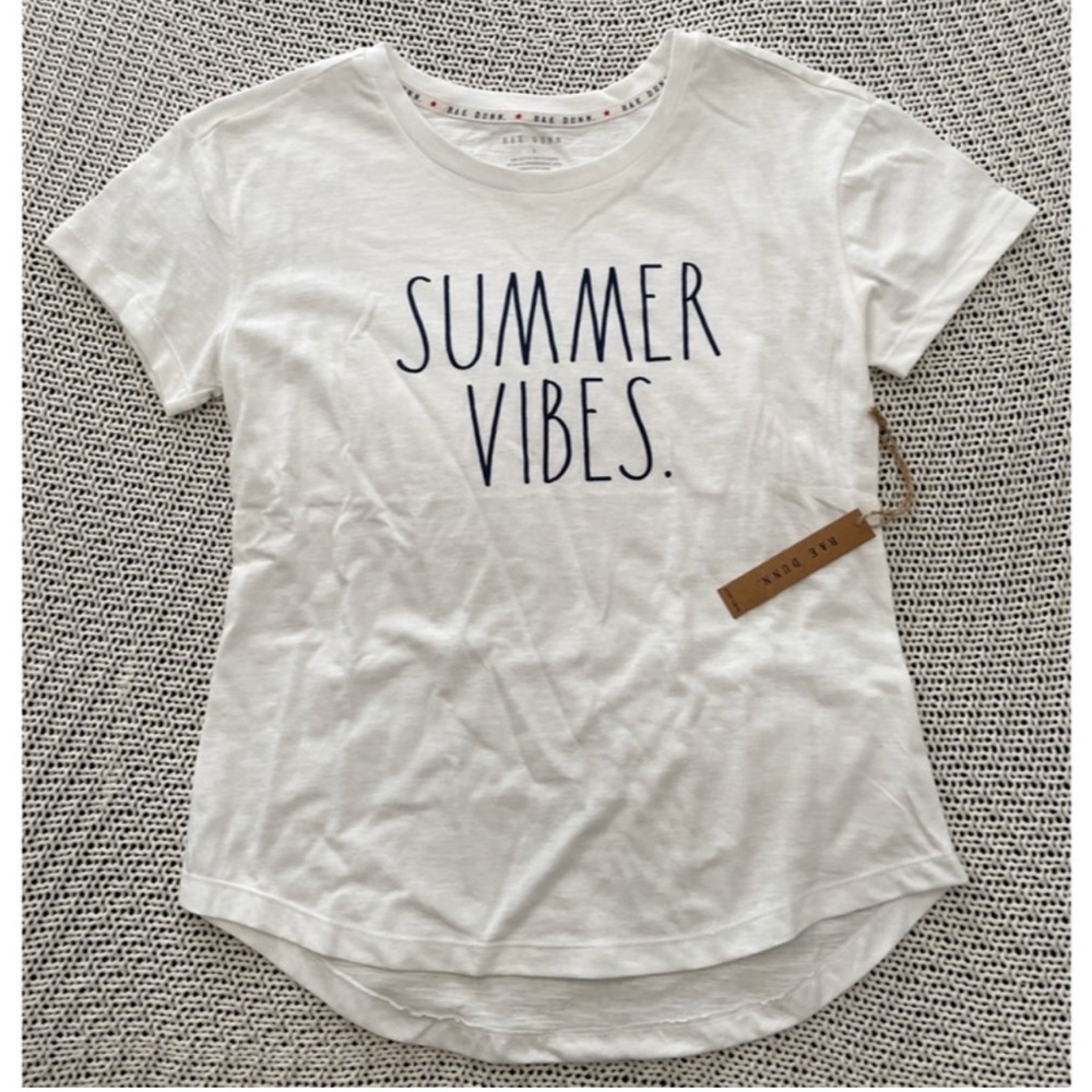NWT Rae Dunn SUMMER VIBES blouse / tee women’s sz S